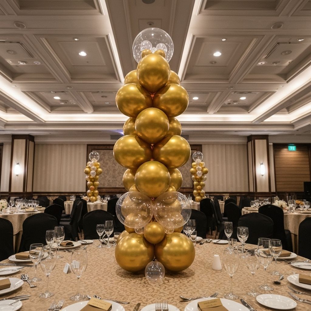 Balloon centerpiece design